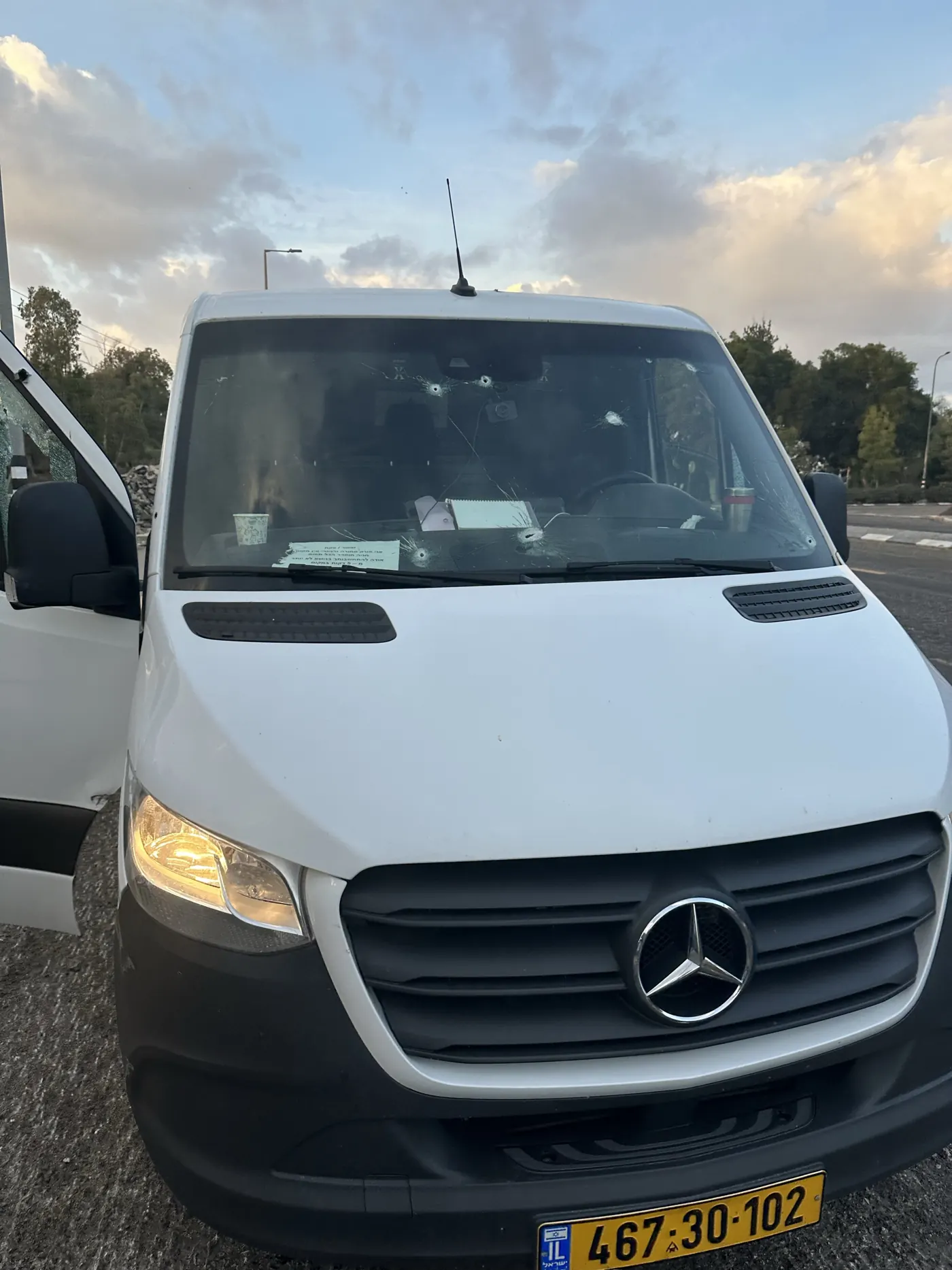 הרכב המסחרי אחרי הירי ב-7 באוקטובר